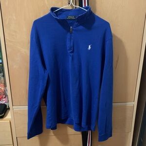 Ralph Lauren Blue Quarter-Zip Sweatshirt